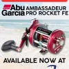Abu Garcia Baitcasting>Limited Edition Ambassadeur Pro Rocket FE Baitcast Reels