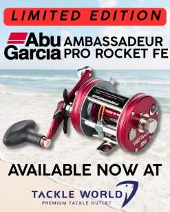 Abu Garcia Baitcasting>Limited Edition Ambassadeur Pro Rocket FE Baitcast Reels