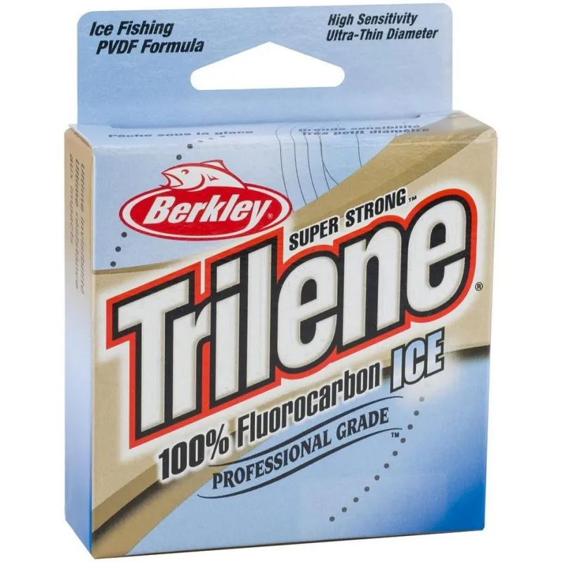Berkley Monofilament>Trilene 100% Fluorocarbon Ice Clear Fishing Line 75YDS