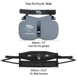 Black Magic Tackle Belts>Twin Pin Pro Equalizer Harness and Gimbal Set