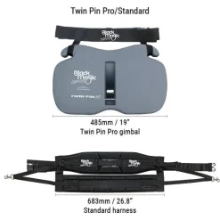 Black Magic Tackle Belts>Twin Pin Pro Equalizer Harness and Gimbal Set