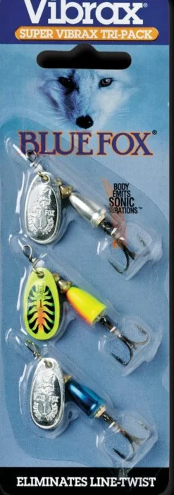 Blue Fox Spinnerbaits, Buzzbaits, Inline Spinners>Super Vibrax Tri-pack
