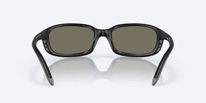 Costa Sunglasses>Brine Matte Black Frame With Mirror Blue Lens 580G Polarized Sunglasses