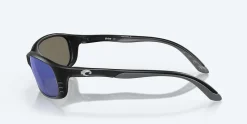 Costa Sunglasses>Brine Matte Black Frame With Mirror Blue Lens 580G Polarized Sunglasses
