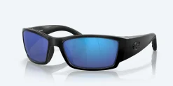 Costa Sunglasses>Corbina Blackout Frame With Mirror Blue Lens 580G Polarized Sunglasses