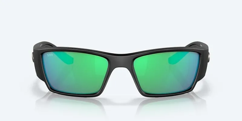 Costa Sunglasses>Corbina Pro Matte Black Frame with Green Mirror Lens 580G Polarized Sunglasses