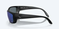 Costa Sunglasses>Fisch Readers Matte Black Frame With Blue Mirror Lens 580P Polarized Sunglasses