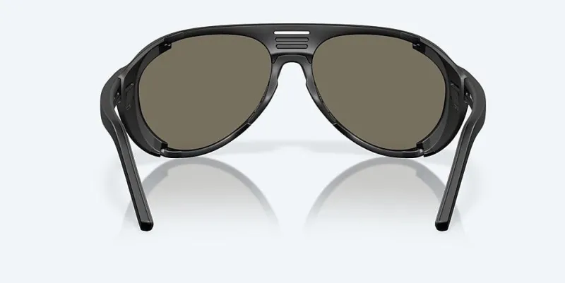 Costa Sunglasses>Grand Catalina Matte Black Frame with Blue Mirror Lens 580G Polarized Sunglasses