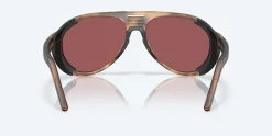 Costa Sunglasses>Grand Catalina Matte Tortoise Frame with Gold Mirror Lens 580G Polarized Sunglasses