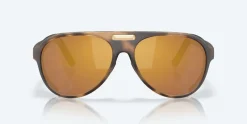 Costa Sunglasses>Grand Catalina Matte Tortoise Frame with Gold Mirror Lens 580G Polarized Sunglasses