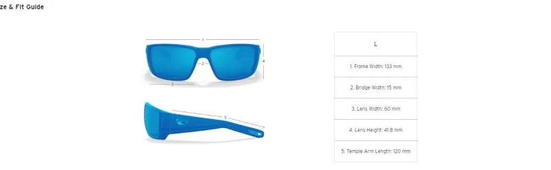 Costa Sunglasses>Taxman Matte Gray Frame with Blue Mirror Lens 580G Polarized Sunglasses
