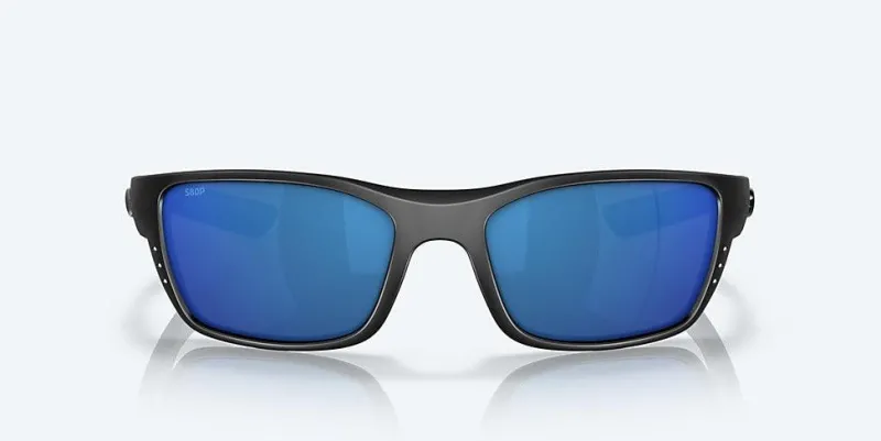 Costa Sunglasses>Whitetail Blackout Frame with Blue Mirror Lens 580P Polarized Sunglasses