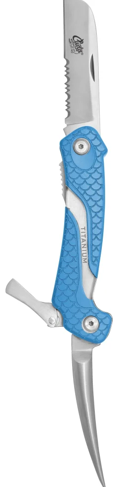 Cuda Knives & Scissors>18092 Titanium Bonded Marlin Spike Folding Knives