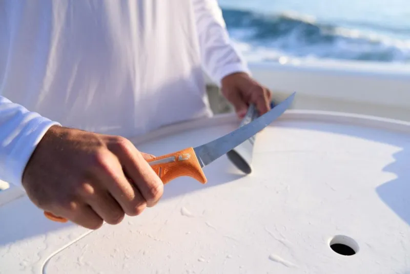 Dexter Russell Knives & Scissors|Tools>Dexter Dextreme 8" Dual Edge Stiff Fillet Knife with Sheath