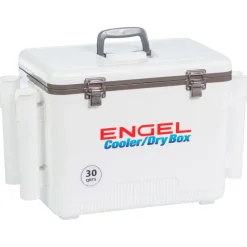 Engel Tackle Boxes & Storage>30 Quart Drybox/Cooler with Rod Holders