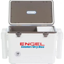 Engel Tackle Boxes & Storage>30 Quart Drybox/Cooler with Rod Holders