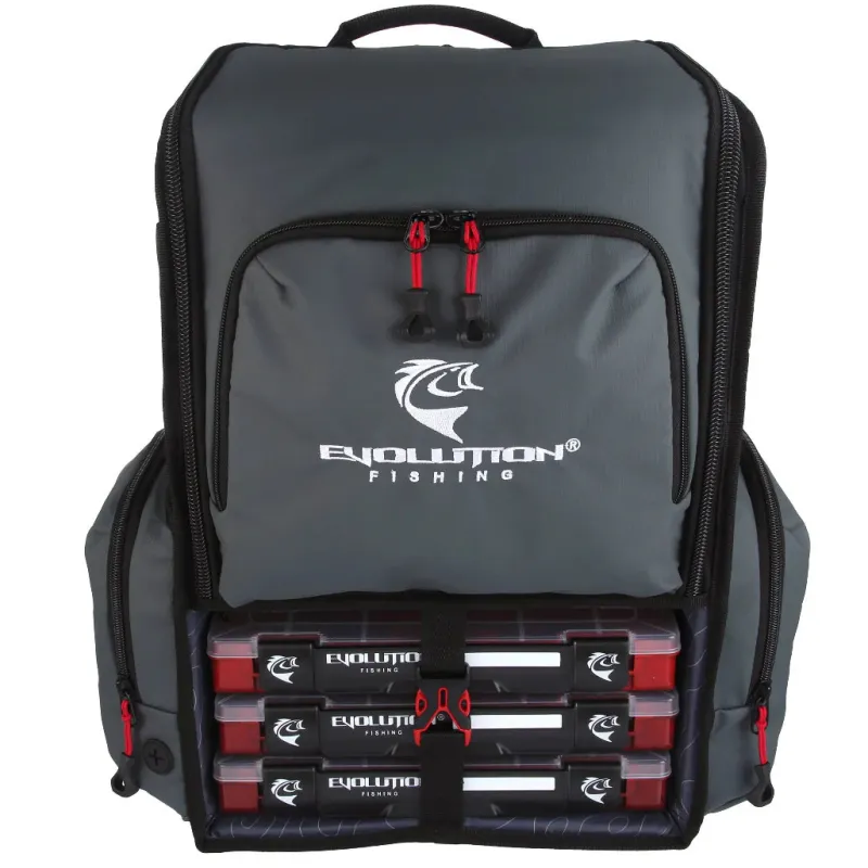 Evolution Bags|Tackle Boxes & Storage>Largemouth 3.0 Tackle Backpacks