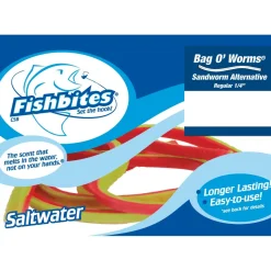 Fishbites Soft Baits>Longer Lasting Bag O' Worms Soft Baits