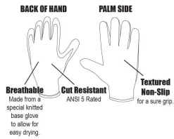 Fish Monkey Gloves>Gripper Cut Resistant Fillet Glove