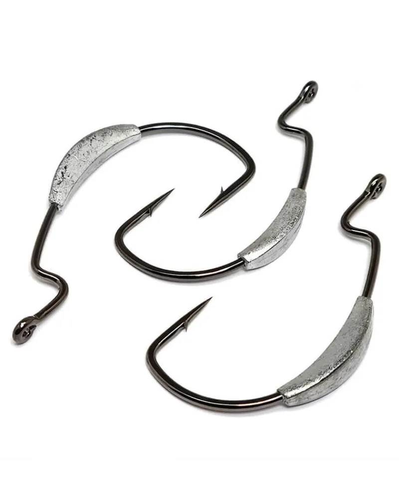 Gamakatsu Hooks>Extra Wide Gap (EWG) Monster Weighted Hooks NS Black