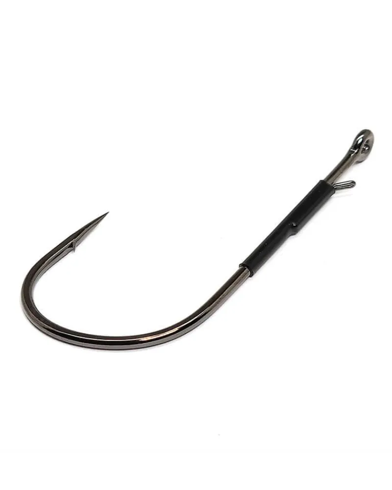 Gamakatsu Hooks>Heavy Cover Worm with Tin Keeper Hooks NS Black