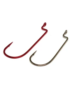 Gamakatsu Hooks>Worm Offset Shank Round Bend Hooks Bronze