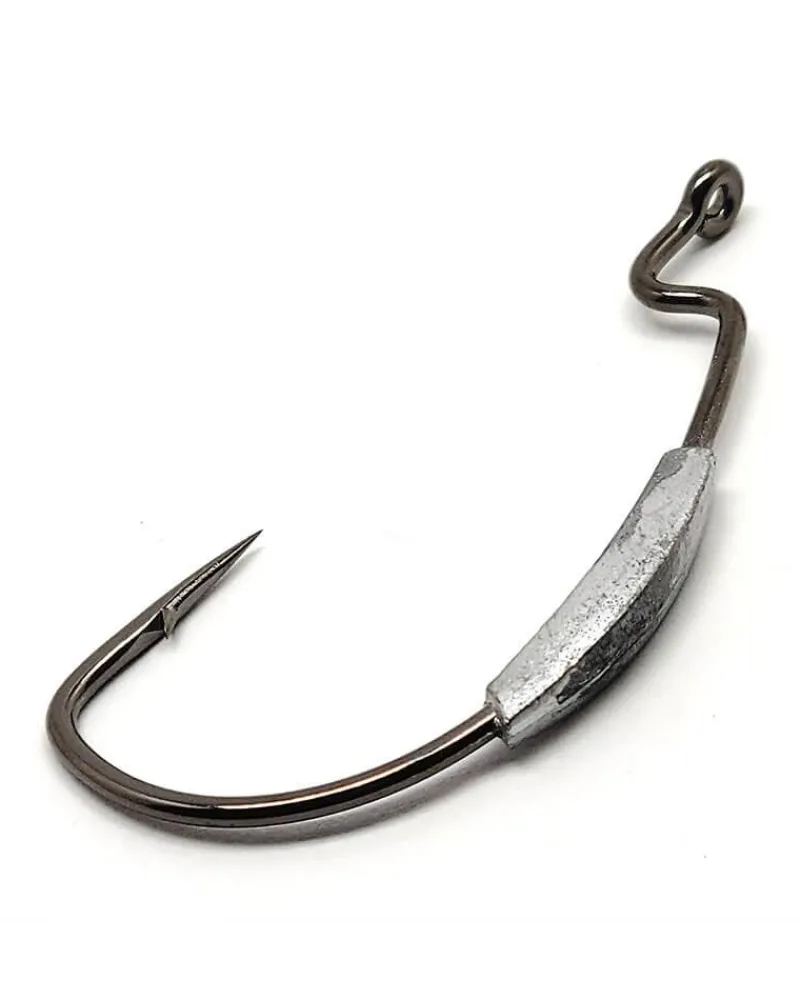 Gamakatsu Hooks>Worm Superline Extra Wide Gap (EWG) Weighted Hooks NS Black