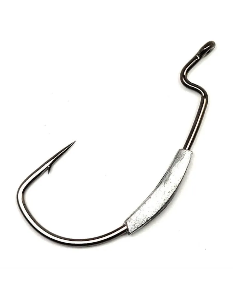 Gamakatsu Hooks>Worm Superline Extra Wide Gap (EWG) Weighted Hooks NS Black