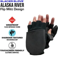 Glacier Glove Gloves>Alaska River Series Flip Mitts