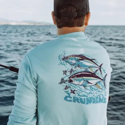 Grundens Shirts & Hoodies>Twin Tuna Long Sleeve Tech Tee