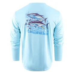 Grundens Shirts & Hoodies>Twin Tuna Long Sleeve Tech Tee