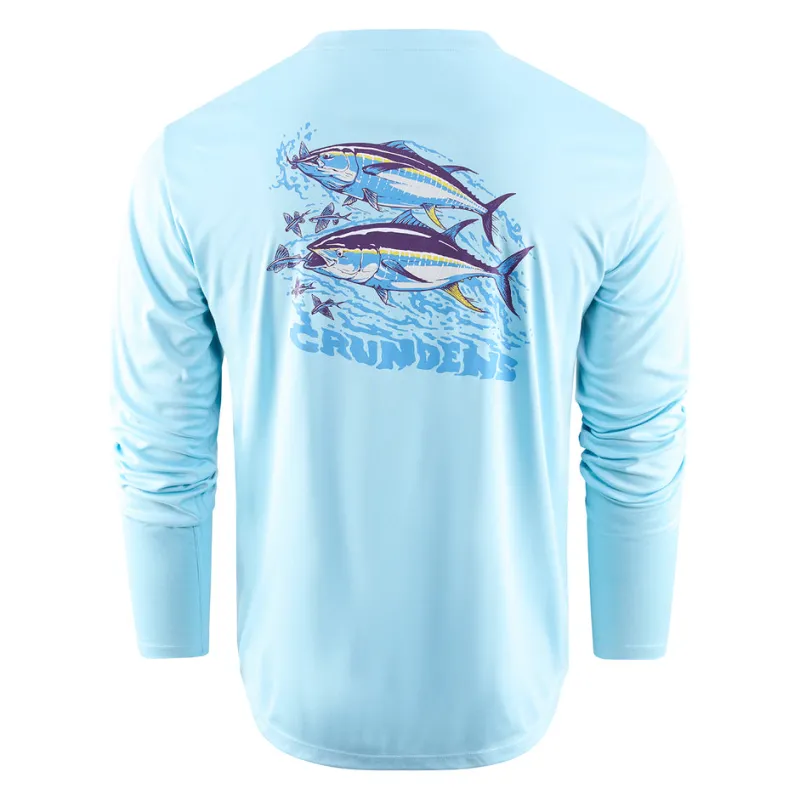 Grundens Shirts & Hoodies>Twin Tuna Long Sleeve Tech Tee