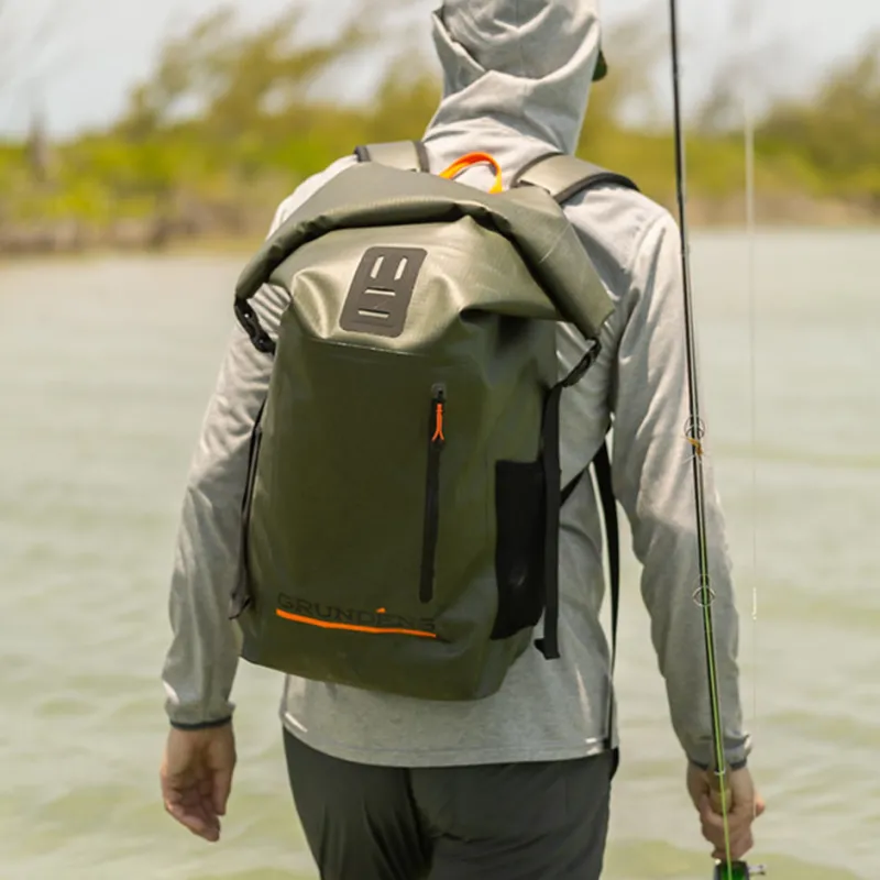 Grundens Bags|Tackle Boxes & Storage>Wayward Roll Top Backpack 38L