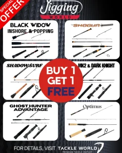 Jigging World Casting>Black Widow Casting Rods (Buy 1 Get 1) *Final Sale*