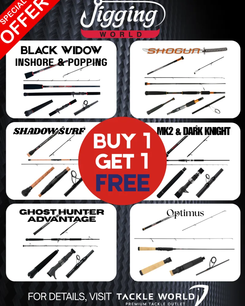 Jigging World Casting>Black Widow Casting Rods (Buy 1 Get 1) *Final Sale*