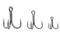Mustad Hooks>Jaw Lok 3X Strong In-Line Treble Hooks