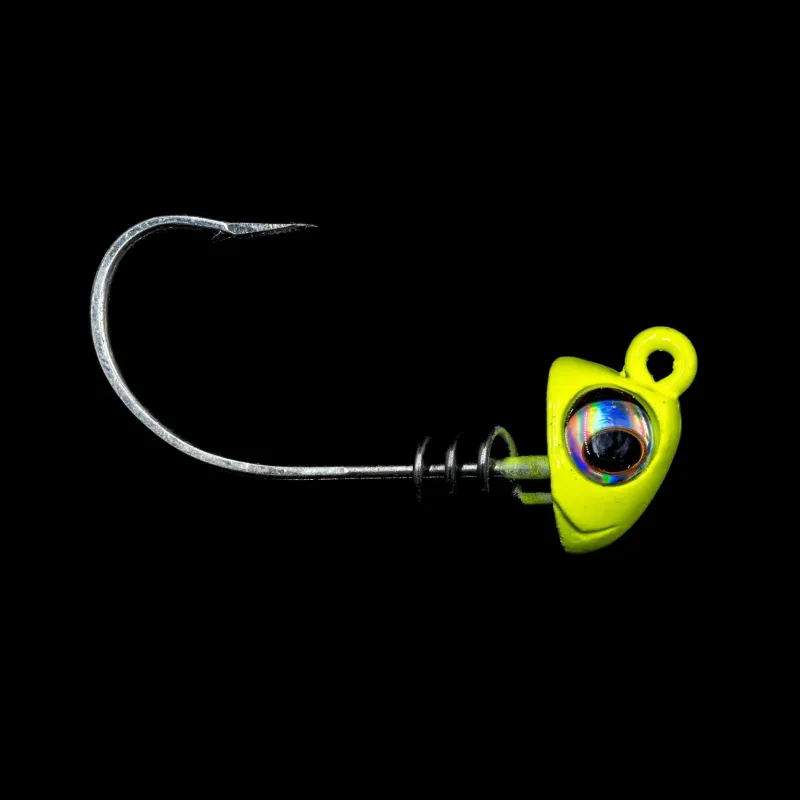 NLBN Jigs>- No Live Bait Needed Hot Heads Screw Lock Jig Heads for 5" Paddle Tails