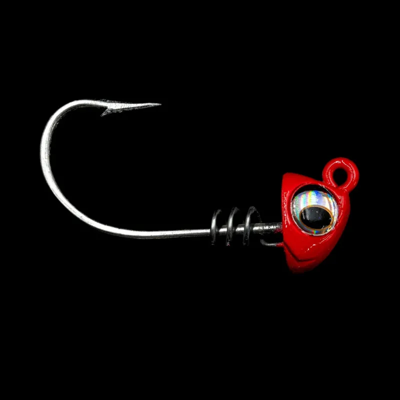 NLBN Jigs>- No Live Bait Needed Hot Heads Screw Lock Jig Heads for 5" Paddle Tails