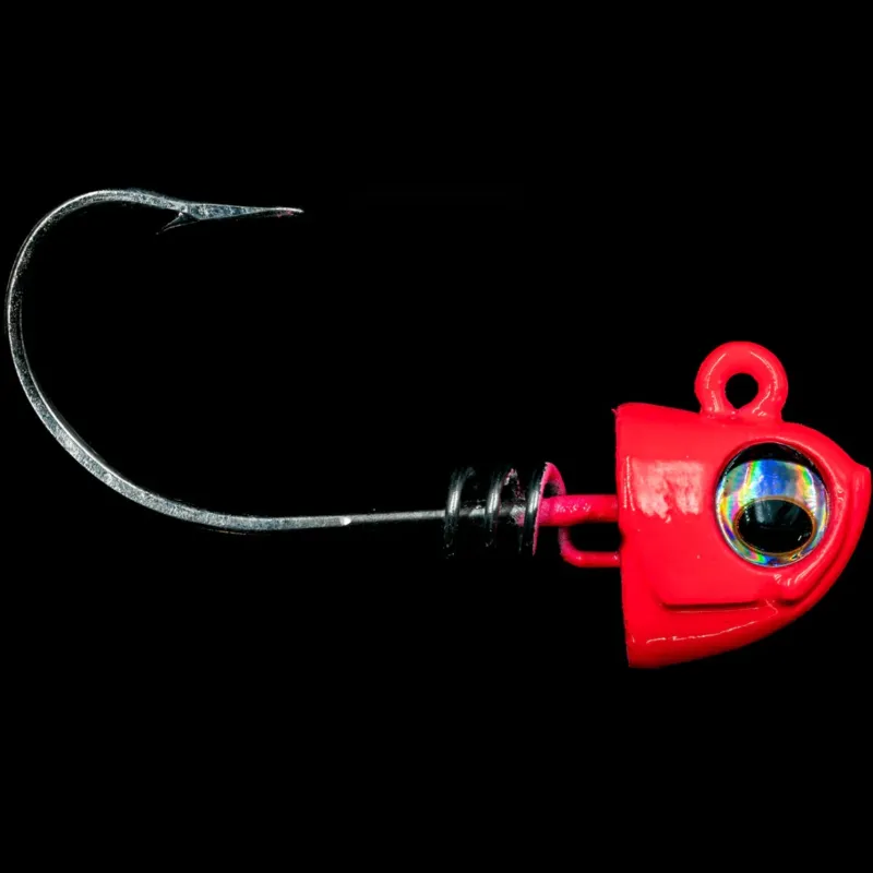 NLBN Jigs>- No Live Bait Needed Hot Heads Jig Heads for 8" Paddle Tails