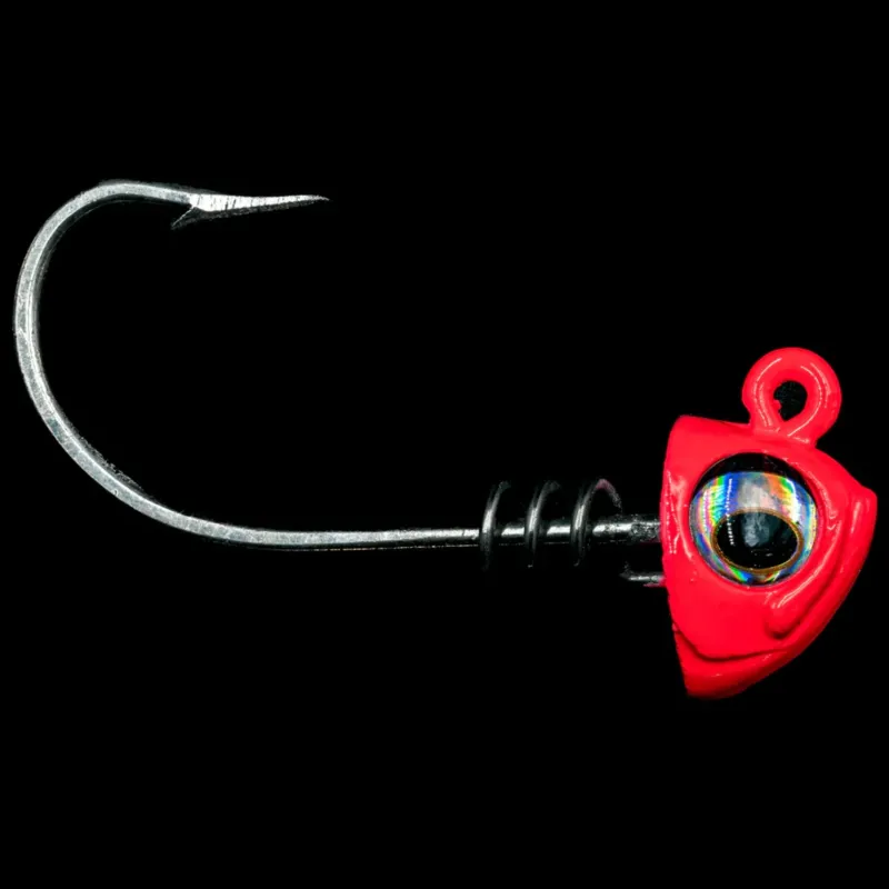 NLBN Jigs>- No Live Bait Needed Hot Heads Jig Heads for 8" Paddle Tails