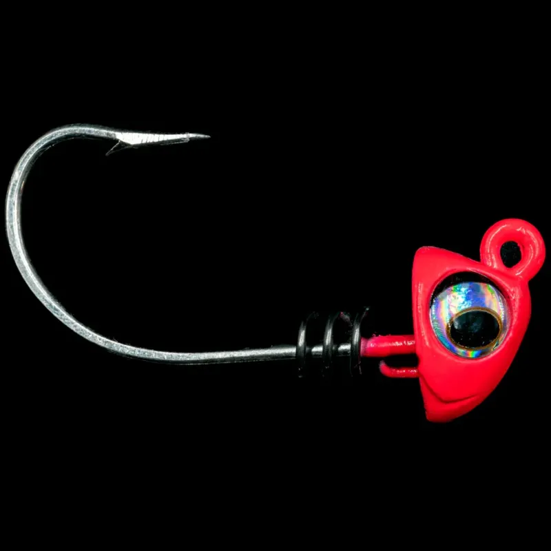 NLBN Jigs>- No Live Bait Needed Hot Heads Jig Heads for 8" Paddle Tails