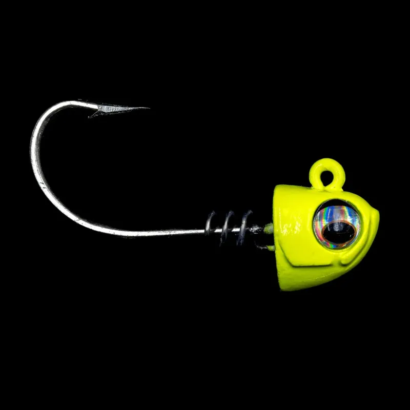 NLBN Jigs>- No Live Bait Needed Hot Heads Jig Heads for 8" Paddle Tails