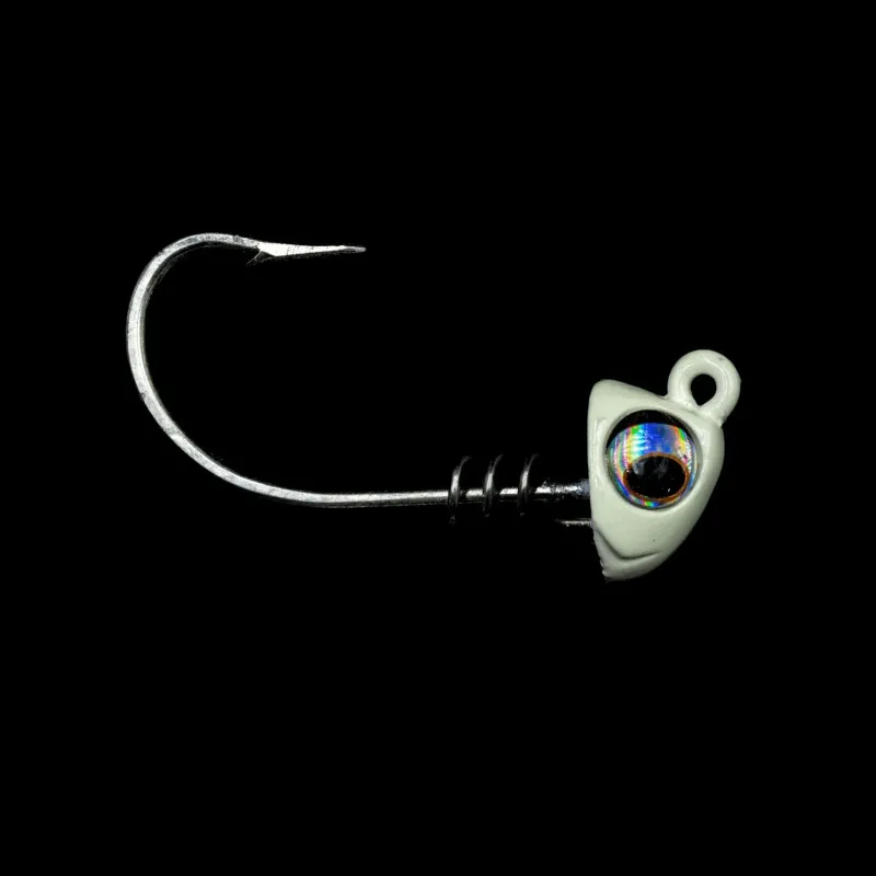 NLBN Jigs>- No Live Bait Needed Hot Heads Jig Heads for 8" Paddle Tails