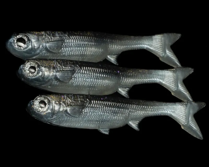 NLBN Soft Baits>- No Live Bait Needed K-Tail Swimbait
