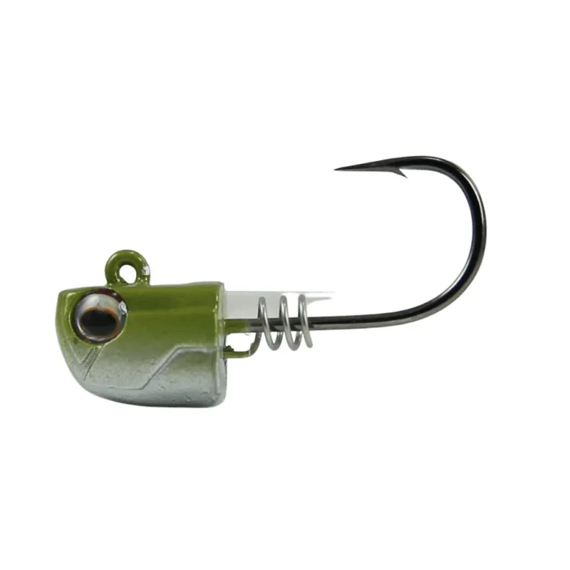 NLBN Jigs>- No Live Bait Needed Screw Lock Jig Heads for 3" Paddle Tails