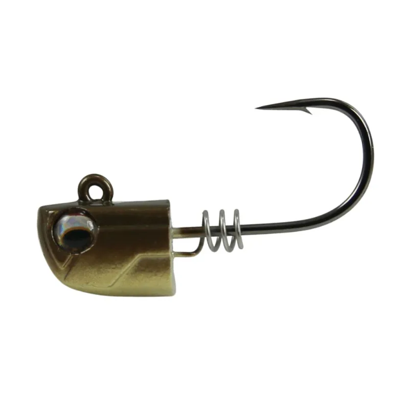 NLBN Jigs>- No Live Bait Needed Screw Lock Jig Heads for 3" Paddle Tails