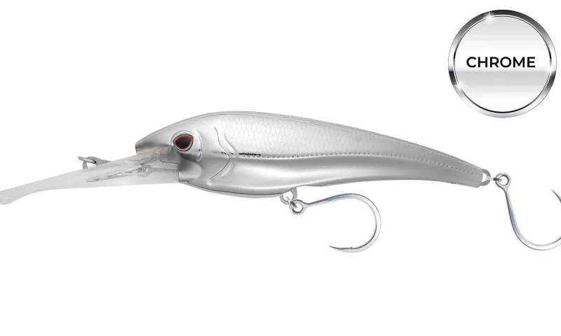 Nomad Trolling Lures>DTX Minnow Chrome Limited Edition Heavy Duty Sinking Trolling Lure