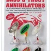 Panther Martin Spinnerbaits, Buzzbaits, Inline Spinners>Bass & Trout Annihilators 6 Pack Inline Spinners