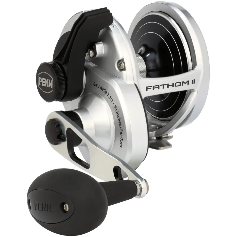 Penn Conventional>Fathom II Single Speed Lever Drag Reels