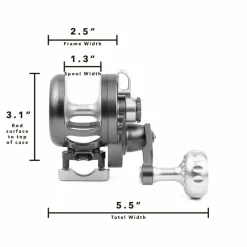 Seigler Conventional>LGN Large Game Narrow Lever Drag Reels